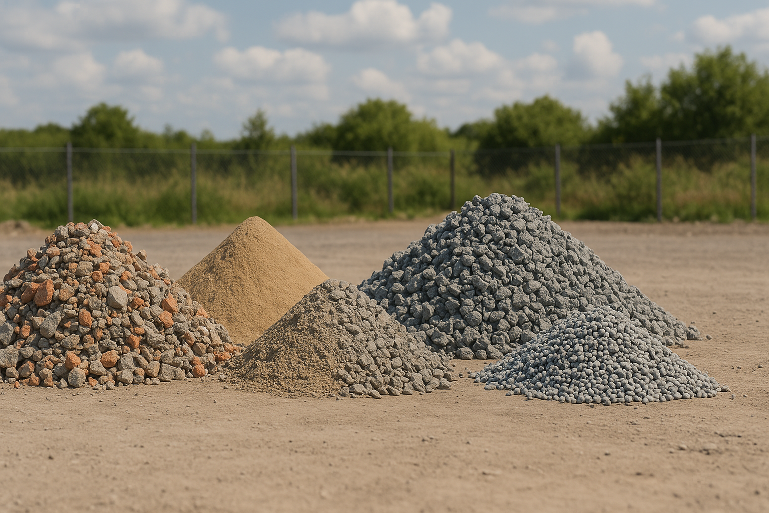 agrégats de matériaux recyclés